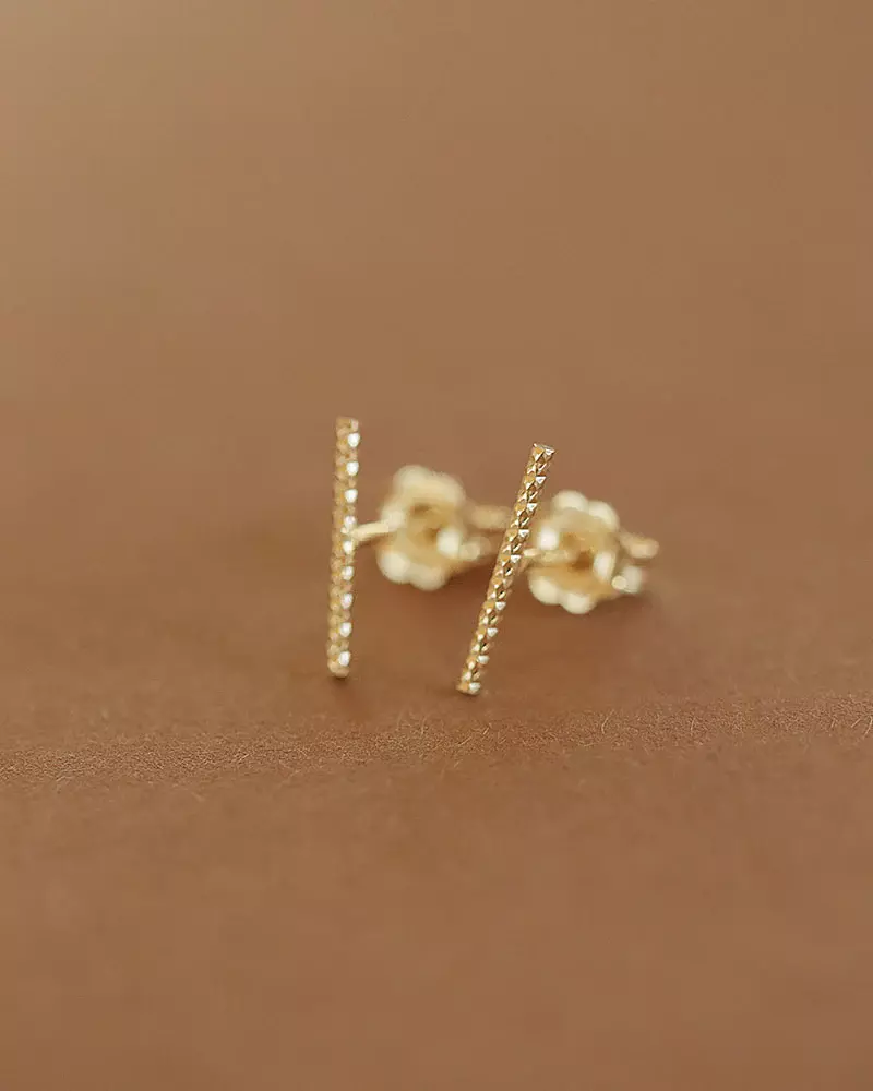 Pikfine Julie Stab Ohrstecker 6 mm silber